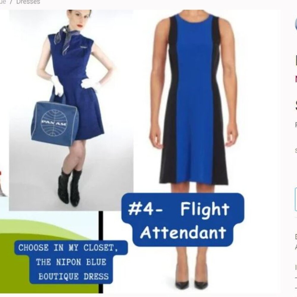 Costume Idea -FLIGHT ATTENDANT DRESS!